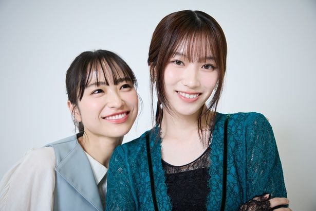 撮影では、深冬と真白のように抜群のコンビネーションを見せてくれた 撮影/濱田茉里