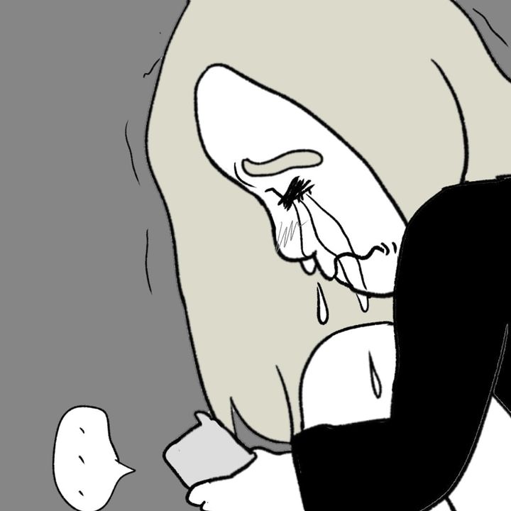 漫画「19才の冬、失恋した」のカット（毛玉ちゃんさん提供）