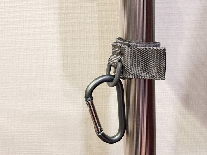 「ポール巻付けベルト カラビナ付」税込110円 JANコード：4936181527806