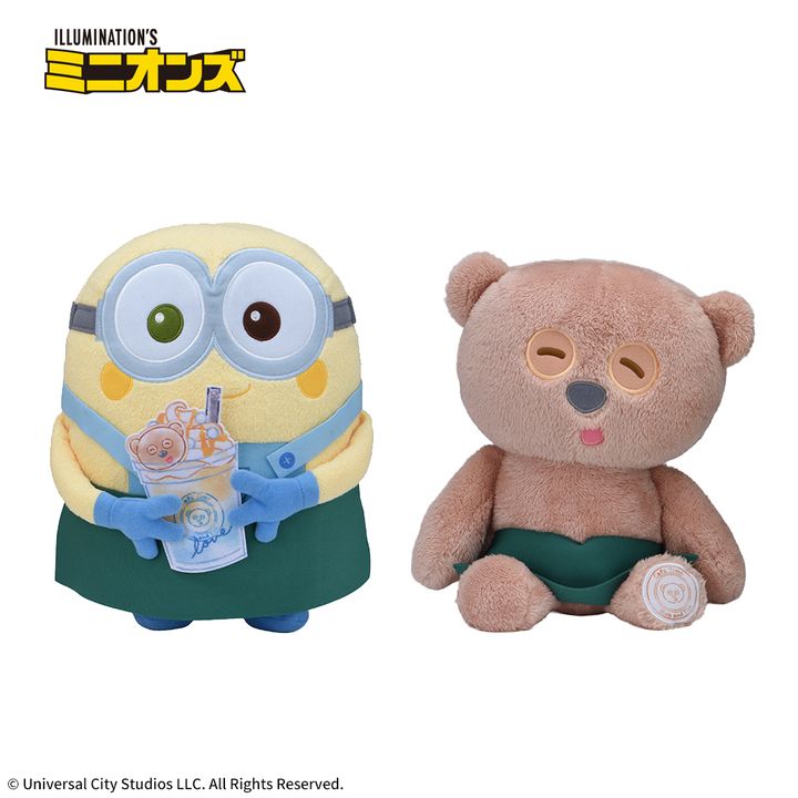 ミニオン Lぬいぐるみ“ボブ&ティム” カフェタイムVer.