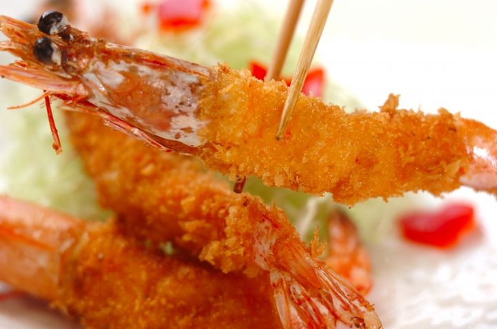 頭付きエビフライの作り方3