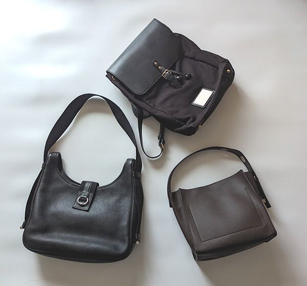 3タイプ持っていれば用が足りるバッグ