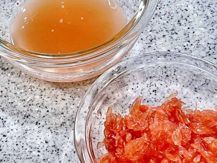 「グレープフルーツの春雨サラダ」レシピ