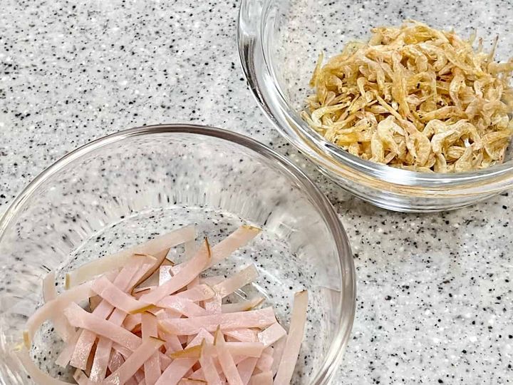 「グレープフルーツの春雨サラダ」レシピ