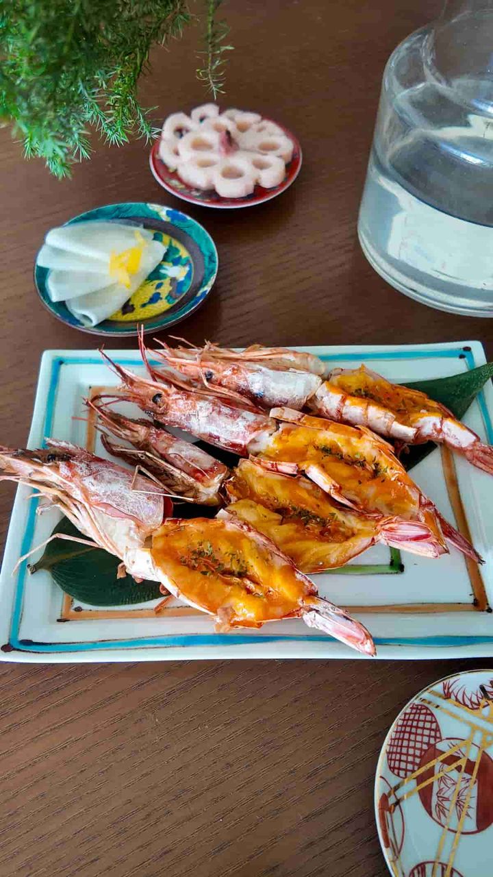 えびの黄金味噌焼き