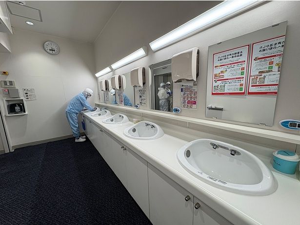 最後にしっかり手洗いを行う