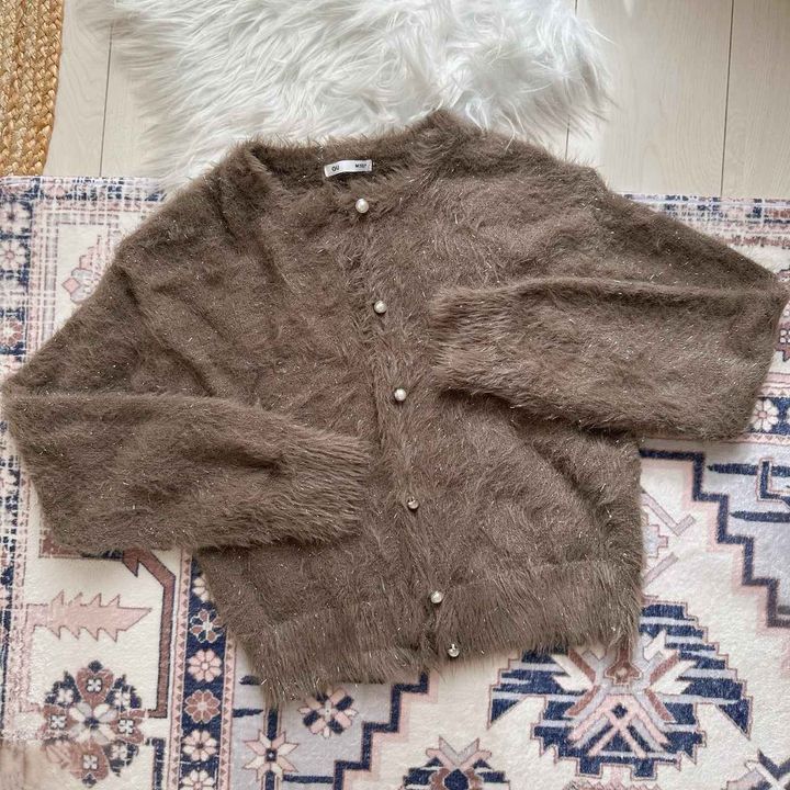 画像: シャイニークルーネックカーディガン