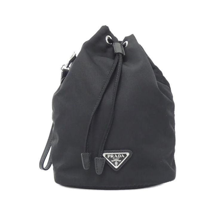 プラダの黒の巾着ポーチ