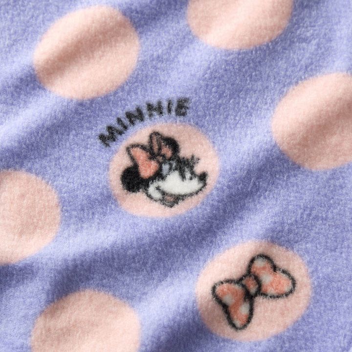 キッズ肌側綿フリースあったかパジャマ ミニー デザインアップ