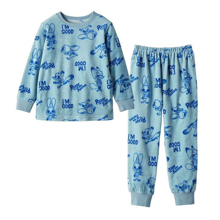 キッズ肌側綿フリースあったかパジャマ ズートピア