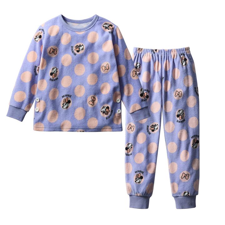 キッズ肌側綿フリースあったかパジャマ ミニー