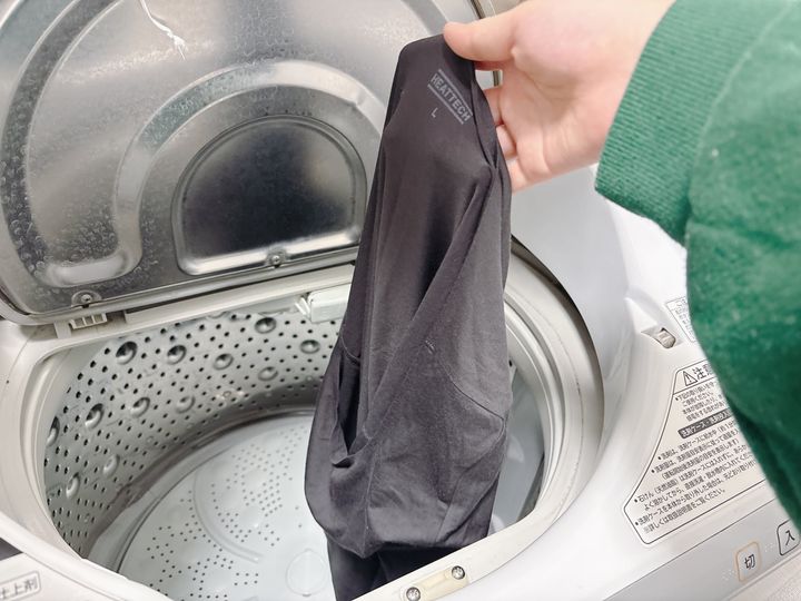 NG③ネットを使用せずに洗濯する