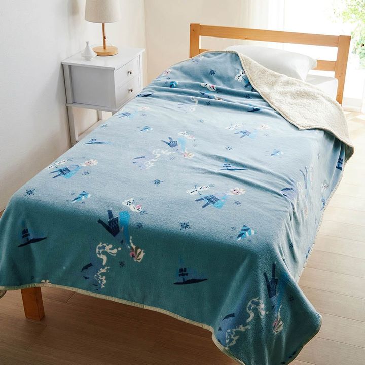 大きめサイズのマイクロファイバー毛布 アナと雪の女王