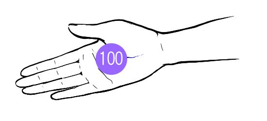 乾燥肌が改善する化粧水のつけ方：100円玉を乗せる