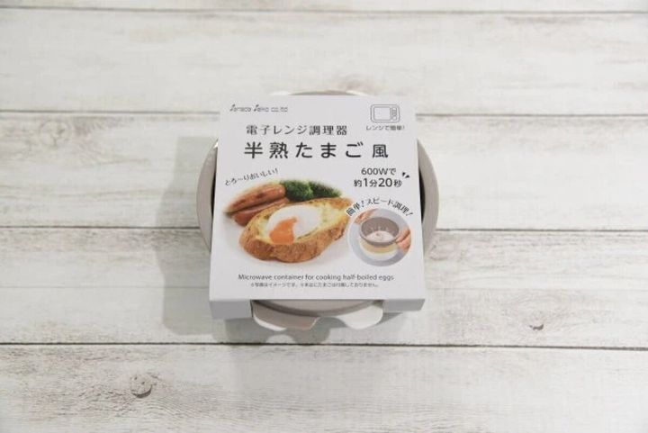 ダイソー 電子レンジ調理器 半熟たまご風 パッケージ