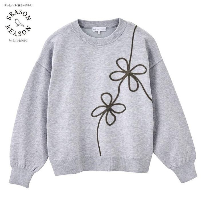 しまむらのコード刺しゅうニットプルオーバー（SEASON REASON）