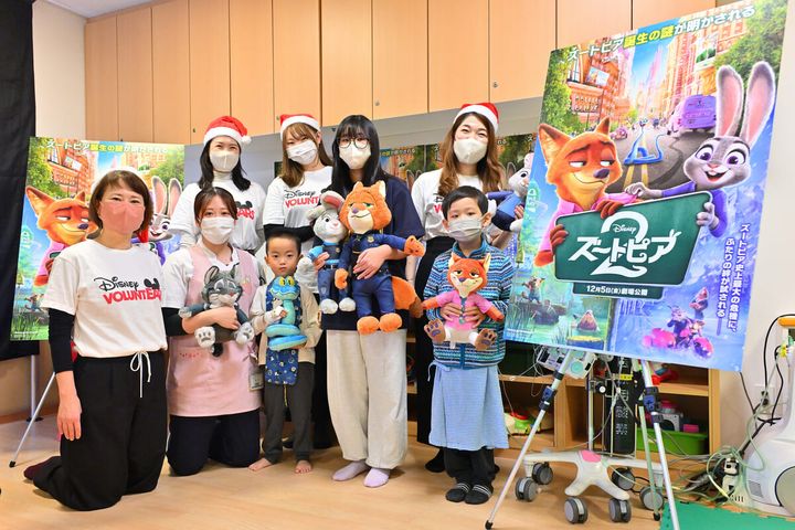 「ディズニー・ムービー・モーメンツ」福岡市立こども病院内病棟 ディズニー・アニメーション映画『ズートピア 2』特別上映