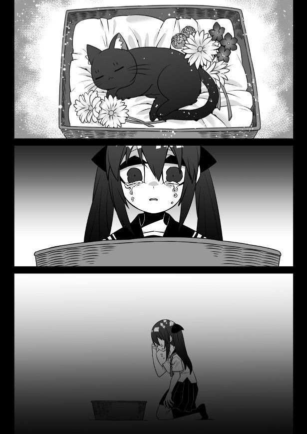 愛猫を亡くしてから立ち直れずにいた女子高生のもとに新しい“猫”が来た!? SeNMU(@SeNMU0107)