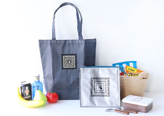 宝島社雑誌付録オトナミューズ2026年2月号の紀ノ国屋×ジャーナルスタンダード保冷・保温ポーチ＆グレンチェックのトートバッグ1