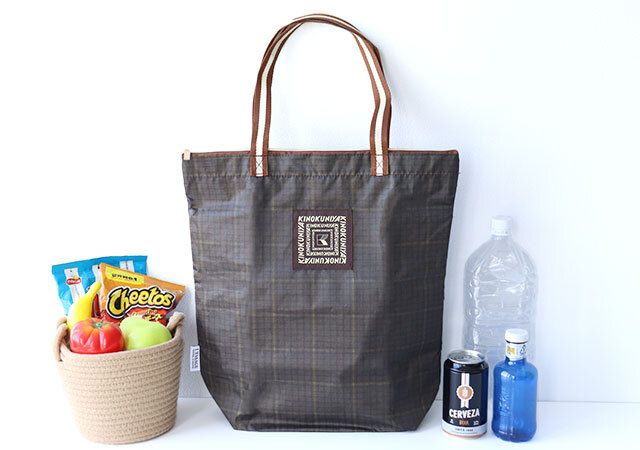 宝島社雑誌付録オトナミューズ2026年2月号の紀ノ国屋×ジャーナルスタンダード保冷・保温機能付き オリジナルチェック柄のお買い物バッグ1