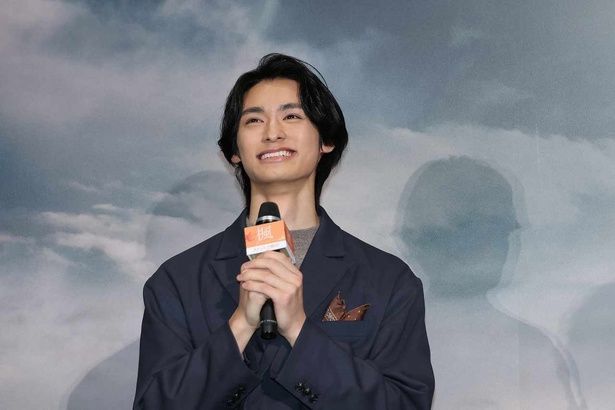 客席に潜んでいた北村岬は「本当にかっこいいなと思っていました」とはにかみ笑顔 [c]2025 映画『楓』製作委員会