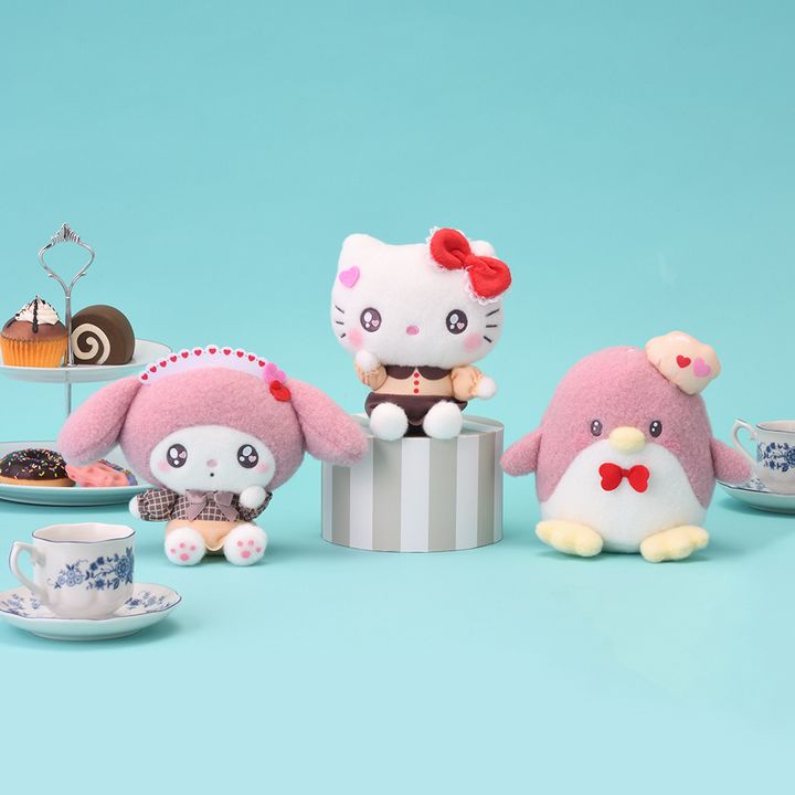 ゆるかわ サンリオキャラクターズ ぬいぐるみ チョコケーキ