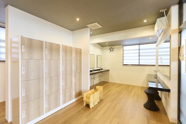 リニューアルされた脱衣所