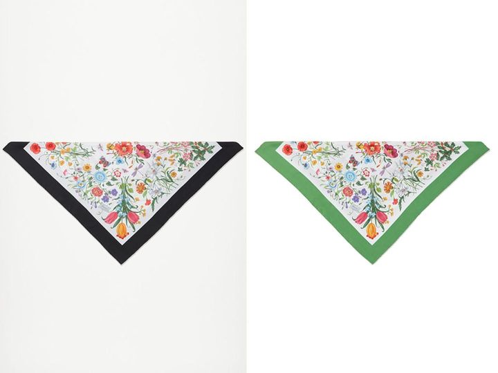 画像: スカーフ各￥101,200 出典：グッチ