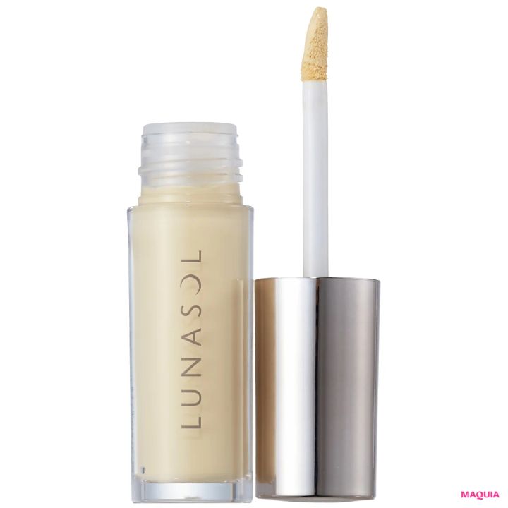 コスメ メイクトレンド ミーハー派 バナナカラー ルナソル シームレスコレクティングリクイド 04