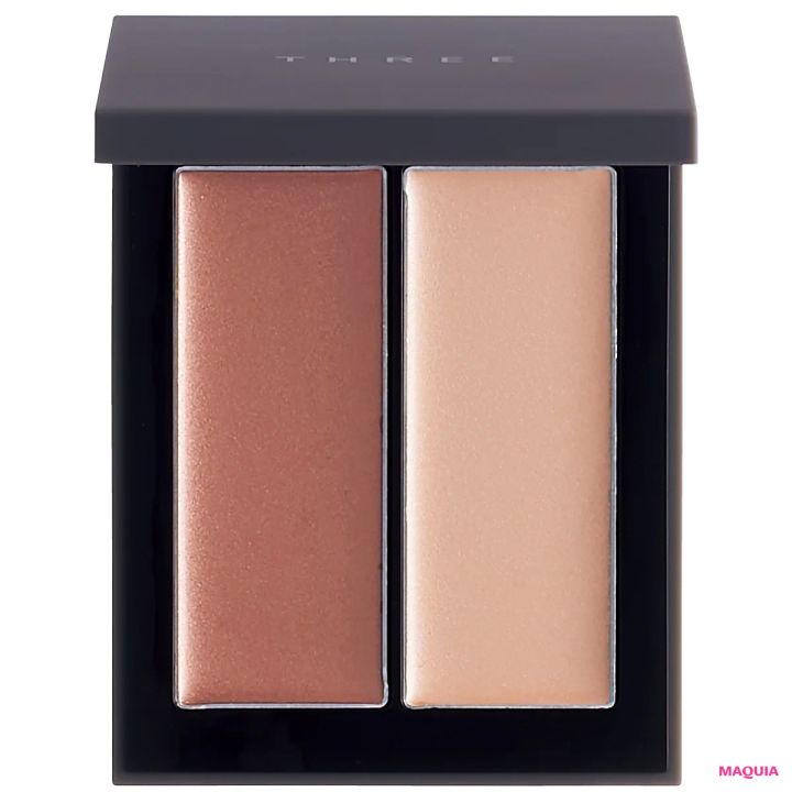 コスメ メイクトレンド ミーハー派 THREE シマリング グロー デュオ R 01