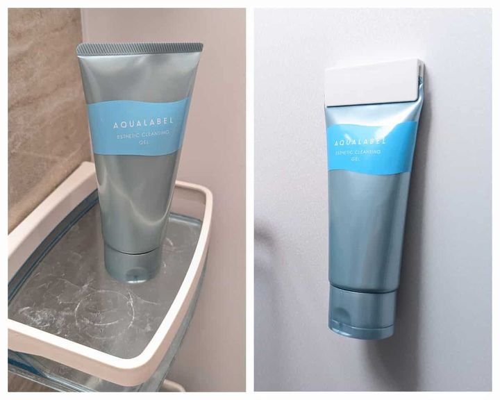 セリア 磁石でくっつくチューブホルダー 使用例