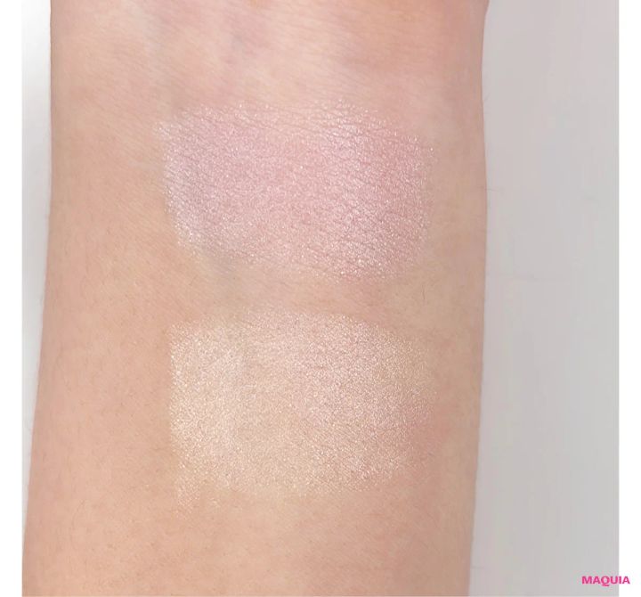 新作コスメ エトヴォス ミネラルシャイニーハイライト スウォッチ