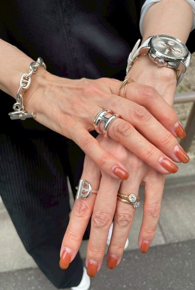 「リングは、いつも付けているお気に入りばかりです」