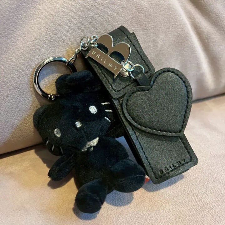 ハローキティ × ブリルミー いつでもササッとお直しできるズボラに優しいミラー付きリップチャーム BLACK ver.