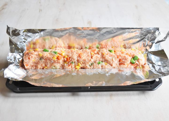 松本ゆうみ（ゆーママ）さんの「和風ミートローフ」レシピ 工程3