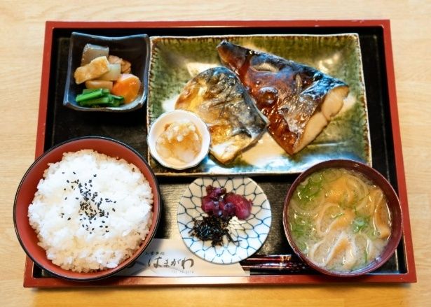  はまがわ「焼き鯖定食」(1400円)