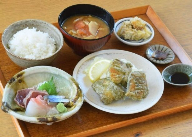 おくどさん「さば三昧刺し盛り御膳」(2552円)