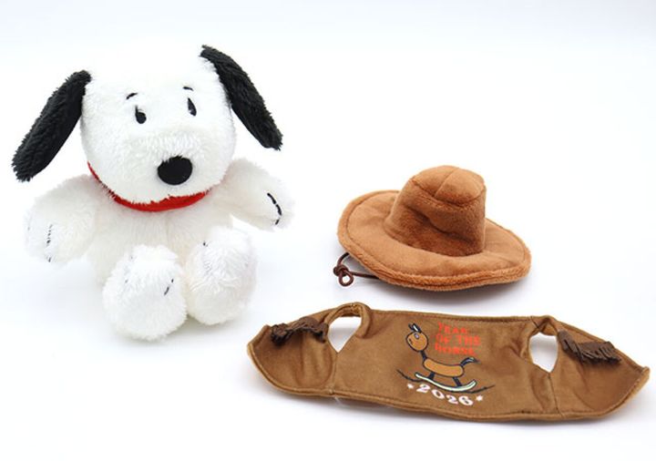 SNOOPY [スヌーピー]カウボーイスヌーピーのぬいぐるみポーチ衣装着脱