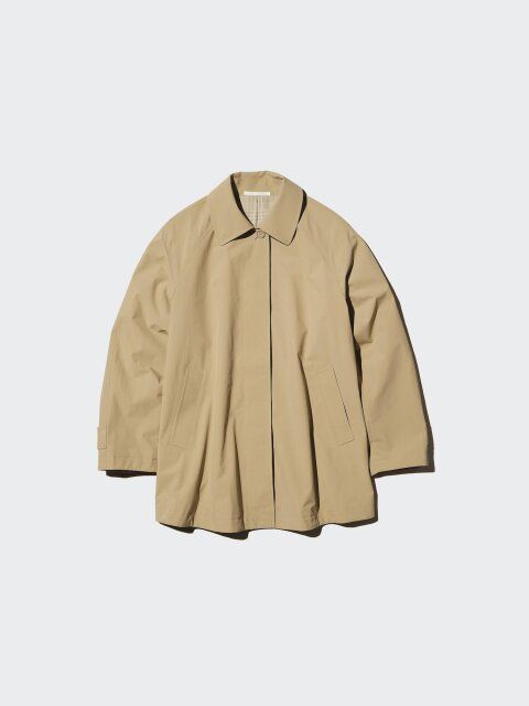 2025ユニクロ新作大人女性おすすめステンカラーショートコートリラックスフィット