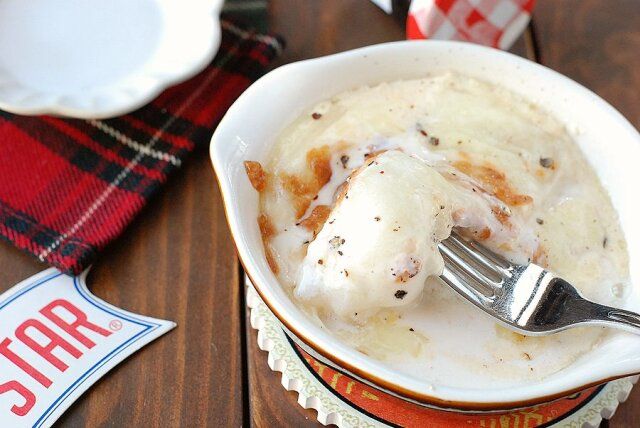 餅の明太クリームグラタン