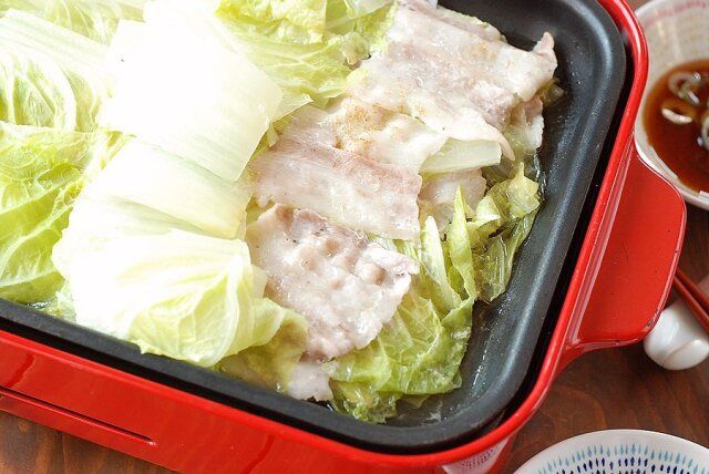 豚バラと白菜の重ね蒸し