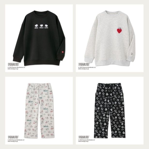 「レディース トレーナー」と「レディース リラクシングパンツ」。セットアップで着ればおうち時間がもっと楽しく