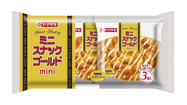 バリエーションとして定番ラインナップに加わった「ミニスナックゴールドmini（3個入）