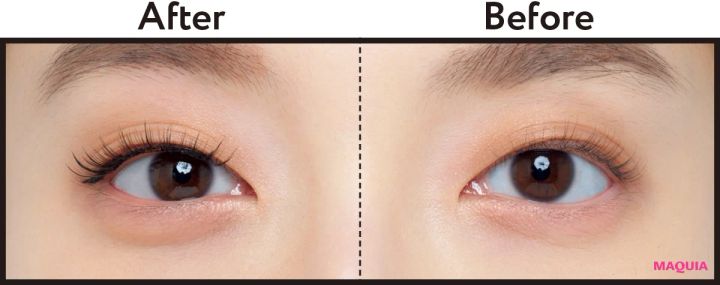 マグネット式つけまつ毛 ビフォーアフター