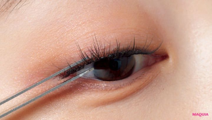 のり不要（グルーレス）つけまつげ上用 自まつ毛と馴染ませる