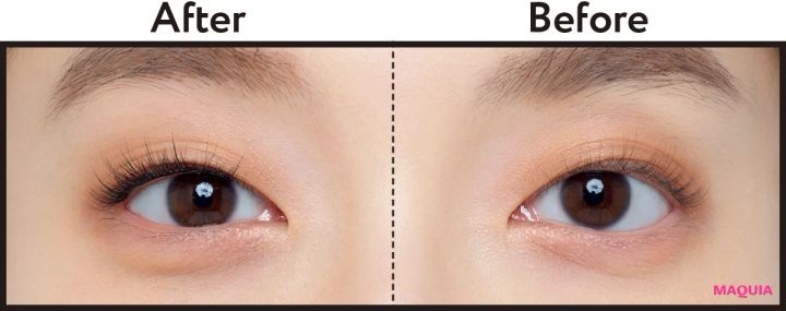 のり不要（グルーレス）つけまつげ上用 ビフォーアフター
