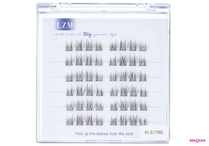 のり不要（グルーレス）つけまつげ 【上まつ毛用】LZM 部分用つけまつげ