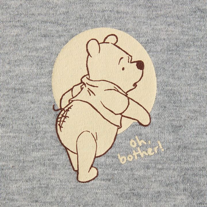 ユニセックス長袖Tシャツ プーさん デザインアップ