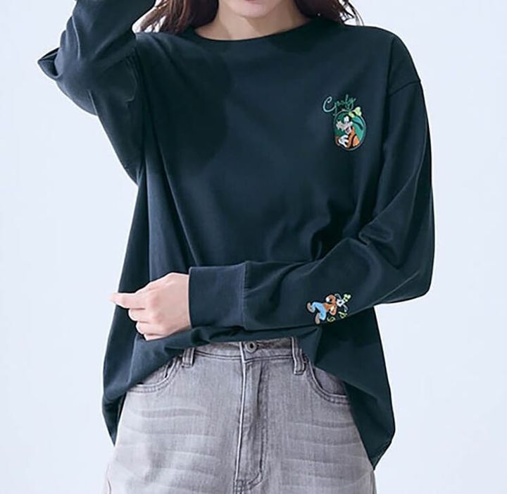 ユニセックス長袖Tシャツ グーフィー