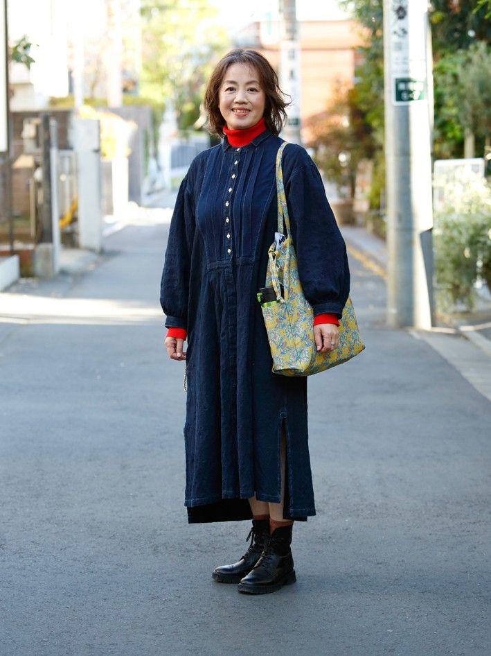 【1週間スナップ】50代の冬コーデ、あか抜けのコツは？ 色・柄使いがおしゃれな7名をピックアップ